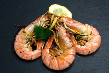 Gamberi in guazzetto