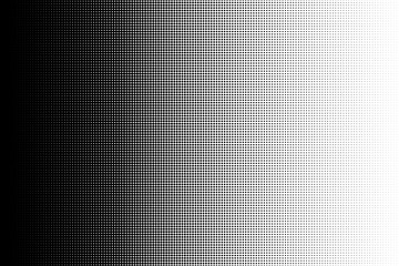 Black dot pattern. Circle transition pattern background. Vector