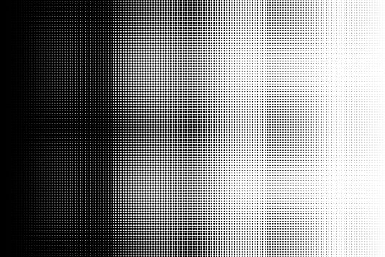 Black dot pattern. Circle transition pattern background. Vector