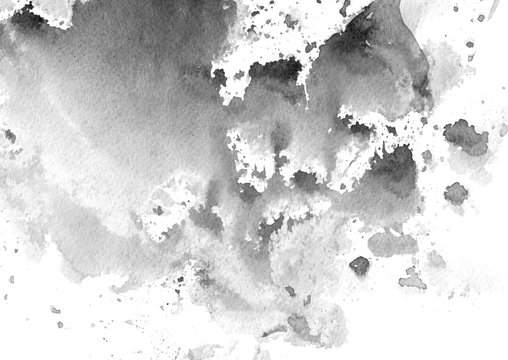 black & white watercolor background Stock Illustration | Adobe Stock