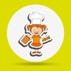 kids cooking design 