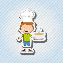 kids cooking design 
