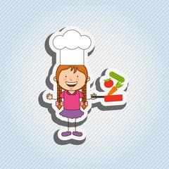 kids cooking design 