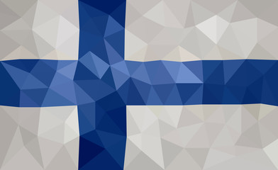 Finland high poly flag in EPS 8 format.