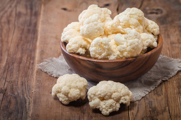 Fresh organic cauliflower