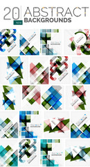 Collection of abstract backgrounds