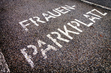 parking sign only for women