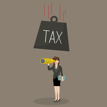 Heavy tax falling to careless business woman