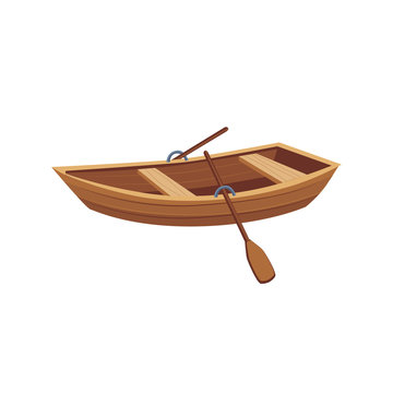Wooden Boat With Peddles
