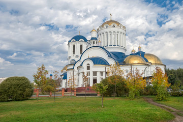 Fototapeta na wymiar Cathedral Church of the Saints in Moscow Bibirevo. Moscow