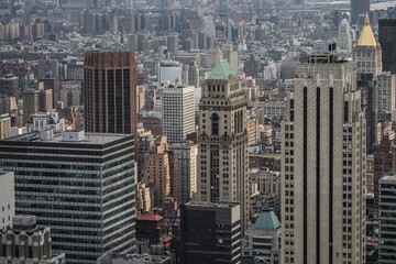 Fototapeta na wymiar new York, USA - Circa March 2016 - view over new york