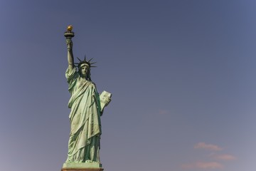 Fototapeta premium new York, USA - Circa March 2016 - visiting the statue of libert