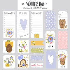 Set of Mothers Day cards and notes