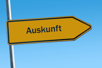 Schild 65 - Auskunft