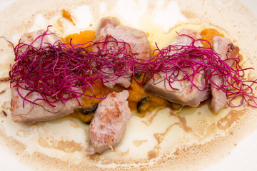 Tuna fillet at a local Barcelona restaurant.