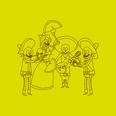 Graphic design of mexican culture