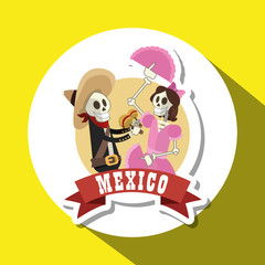 Graphic design of mexican culture