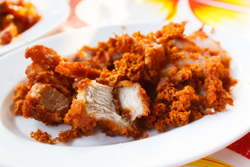 Deep fried pork.