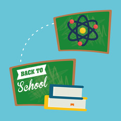 Flat illustration of Back to School design 