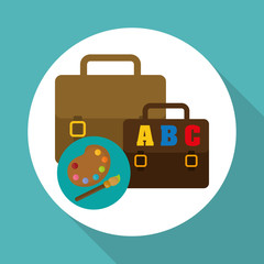 Flat illustration of Back to School design 