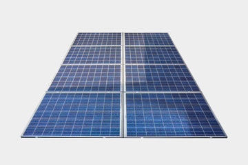 solar panels isolated on white background