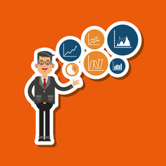 Business growth graphic design