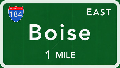 Boise USA Interstate Highway Sign
