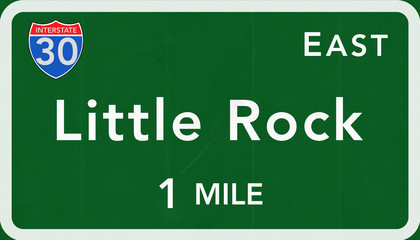 Little Rock USA Interstate Highway Sign