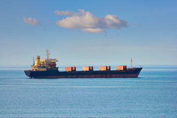 Bulk Carrier in the Sea