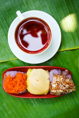 Thai Traditional Dessert, Thai sweets or Khanom Thai.