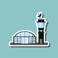 Airport illustration design, editable vector