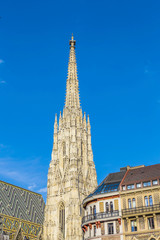 Fototapeta na wymiar view to St. Stephen's Cathedral in vienna