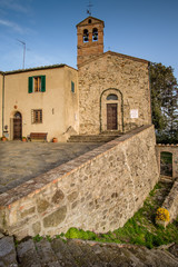 Italy, Tuscany, Montegemoli, San Bartolomeo Church