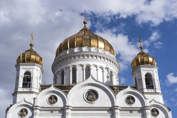 Fototapeta na wymiar Cathedral of Christ the Saviour in Moscow, Russia. 