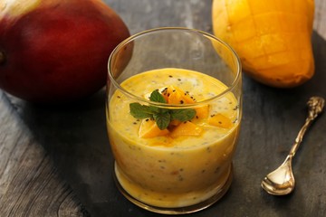 Mango Chia seed pudding