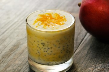 Mango Chia seed smoothie