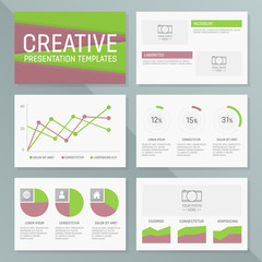 Vector business presentation template slides background design 