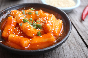 Rice cake korean food