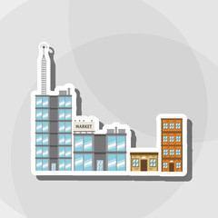 Illustration of building , vector design, building and real estate related