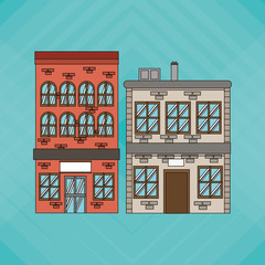 Illustration of building , vector design, building and real estate related