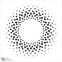 Vector Graphic #Triangle Dot Circle