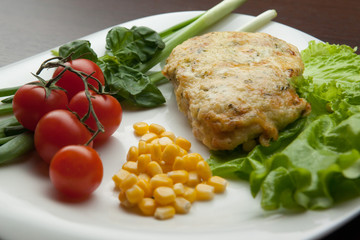 Ingredients for making salad with tuna
