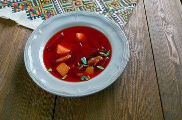 Cold beet soup