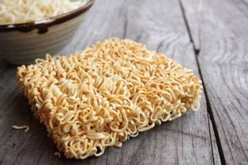 Dry instant noodle - noodles of fast preparation