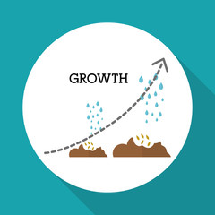 Flat illustration of profit design , editable vector