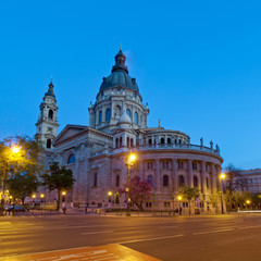 Fototapeta na wymiar St. Stephens Basilica in the morning, Budapest, Hungary