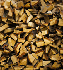 Firewood for the fireplace.