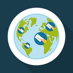 Flat illustration of free delivery design , editable vector