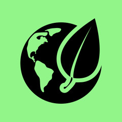 eco globe icon