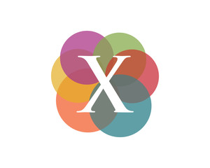 Colorful Letter X Logo